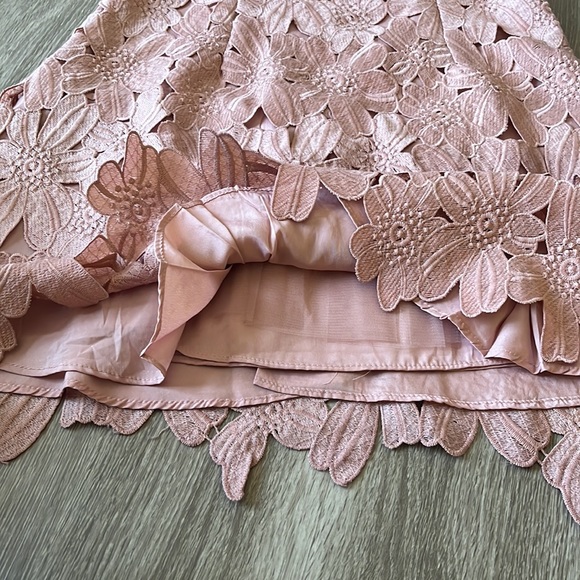 SOLD Chicwish Pink Lace Dress, Size L - Picture 7 of 10